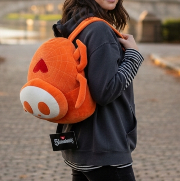 Loungefly Handbags - Skelanimals Plush Backpack, Glow In The DarkTarantula Spider